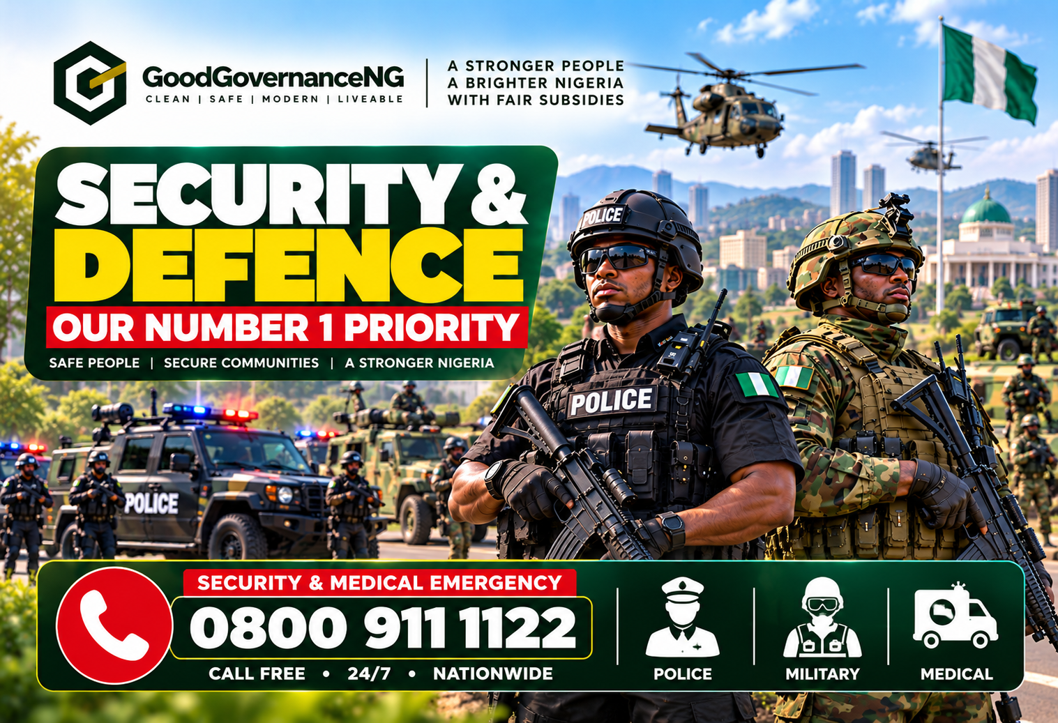 Security & Defence — Our No. 1 Core Priority